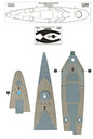 FlyHawk W35072 1/350 French Navy Battleship Dunkerque (for Hobby Boss 86506) Wooden Deck