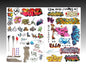 Uschi Van Der Rosten UV1014-1 Graffiti, Concrete, Splatter Decals